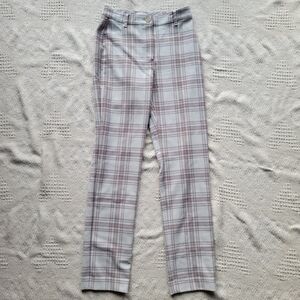 Wilfred Checkered Trousers in Cream and Brown